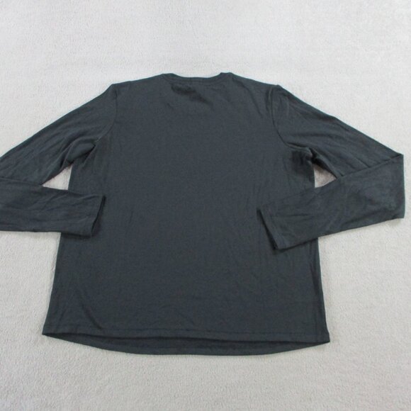 SKIMS Relaxed Long Sleeve T Shirt Womens Medium Onyx Black Crewneck Casual NWT - Picture 3 of 9
